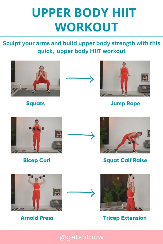 Upper body hiit workout