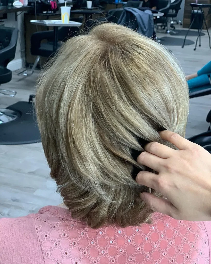 Bronde Short Layered Cut