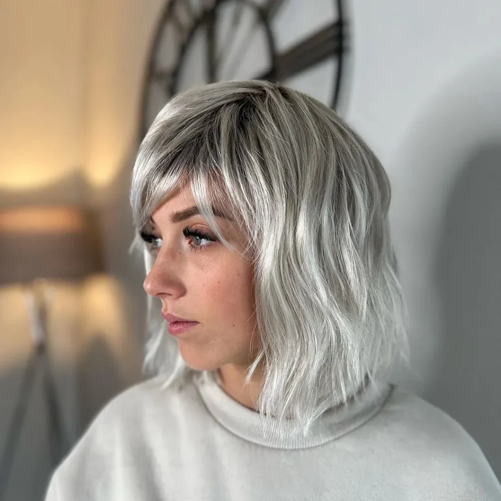 Choppy Layers On Shoulder-Length Hair