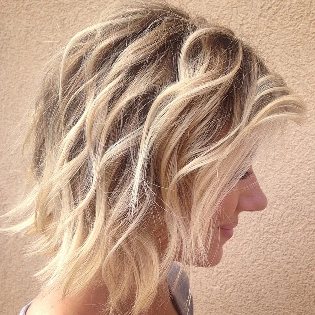 Layered Blonde Bob