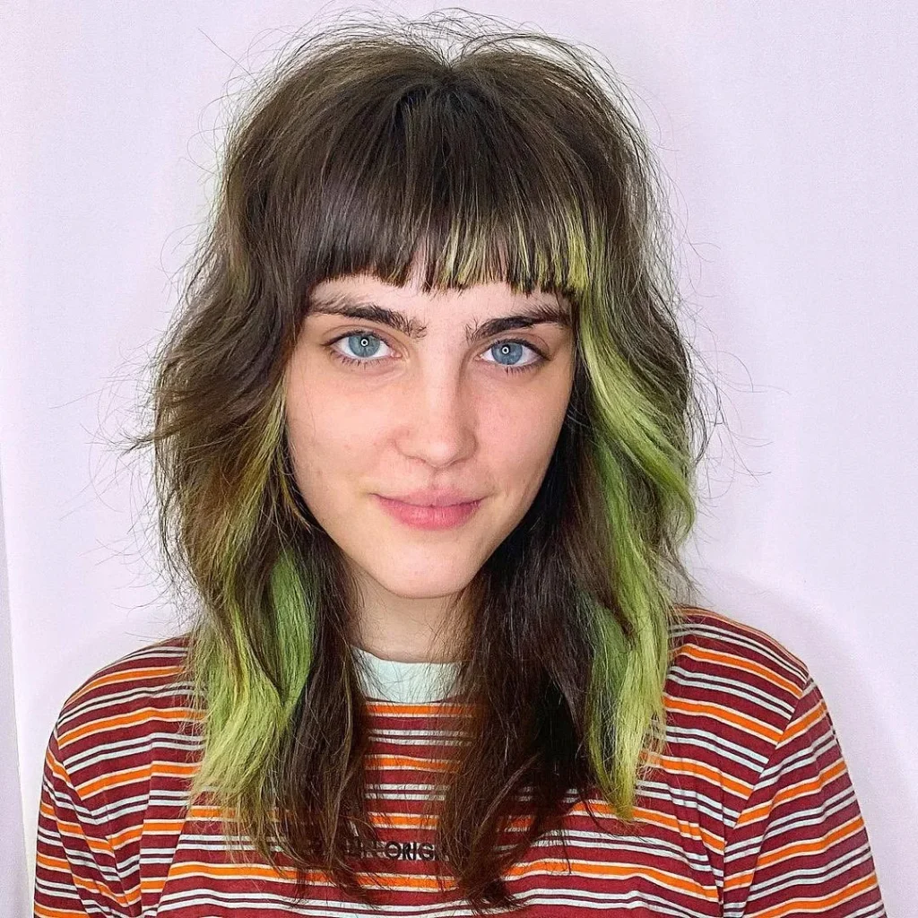 Layered Shag with Fringe for Fine, Straight Hair