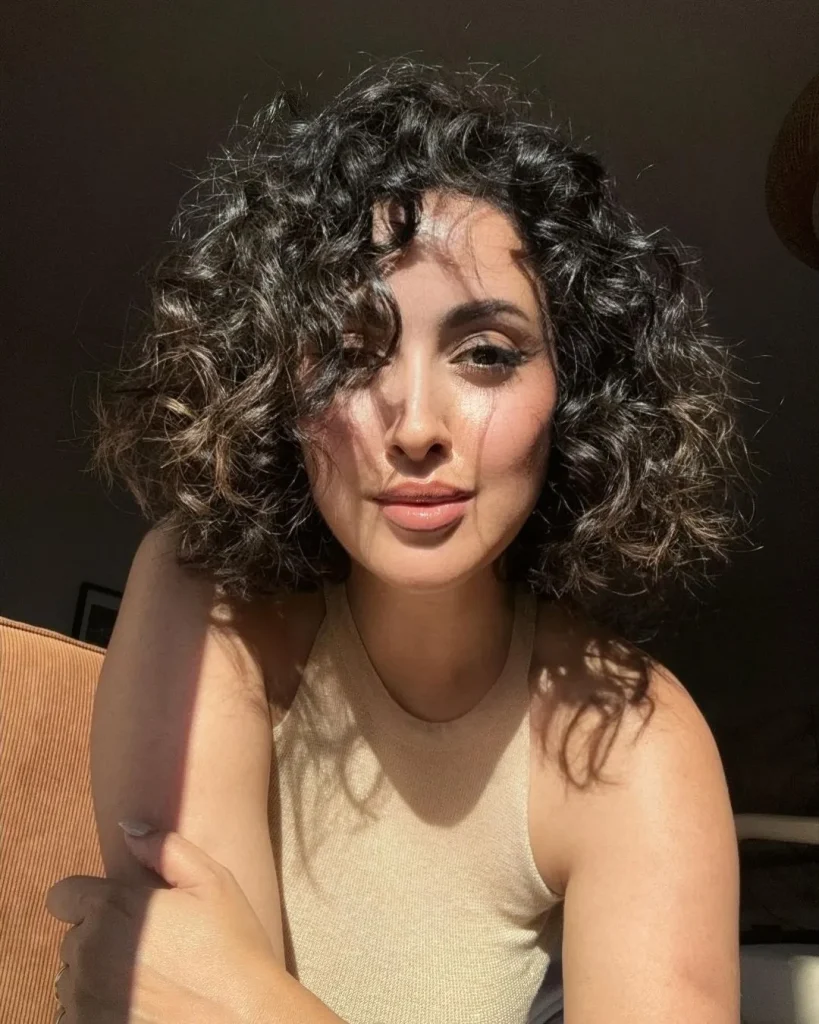 Short Layered Hairstyle For Curly Hair