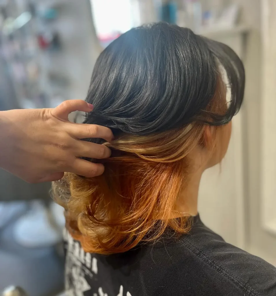 Wavy Fox Cut With Peekaboo Highlights