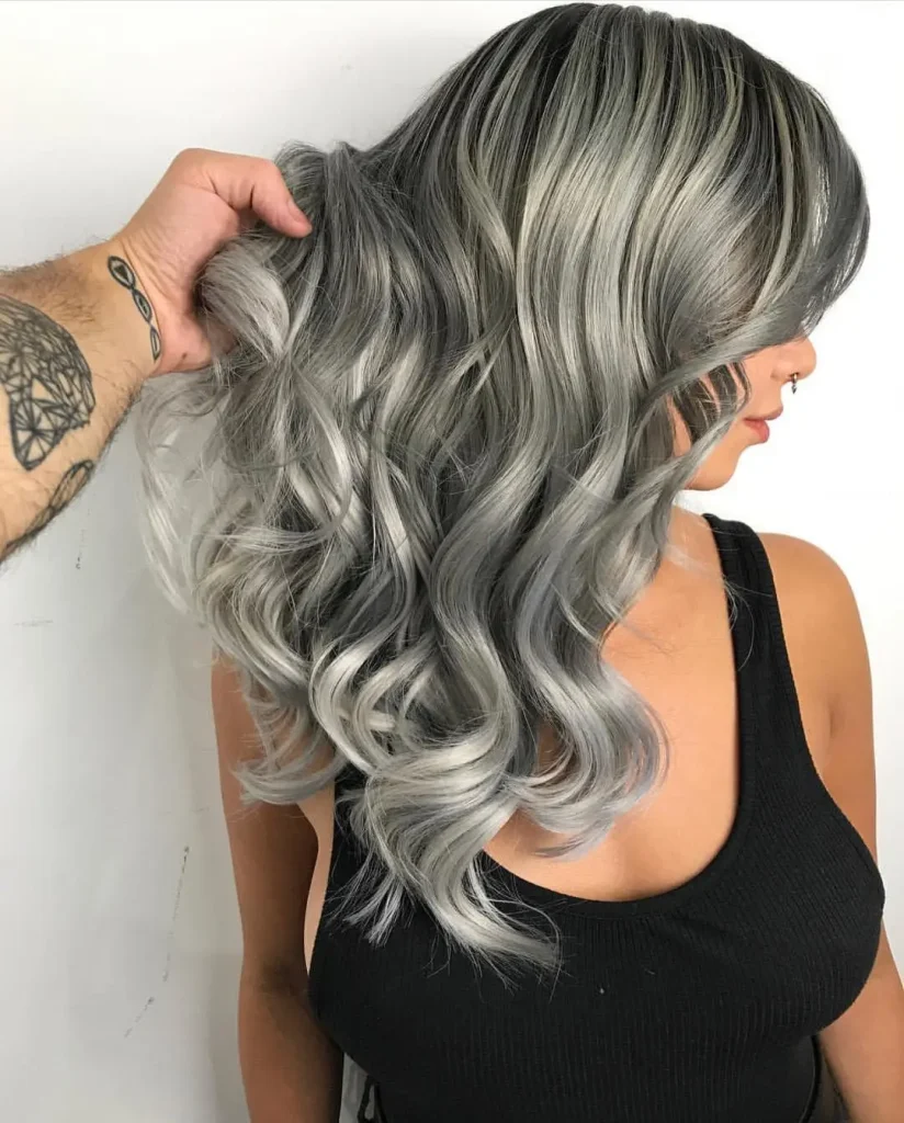 Wavy Silver Fox Haircut