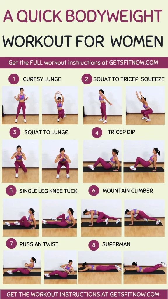 bodyweight workout for beginners