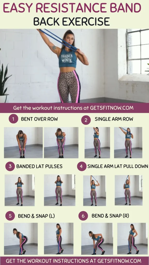 resistance band back exercise